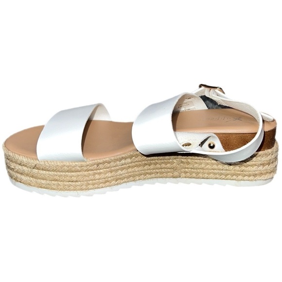 XAPPEAL - Amelia Buckle Strap Platform Espadrille Sandals - Size 8 - Picture 5 of 12